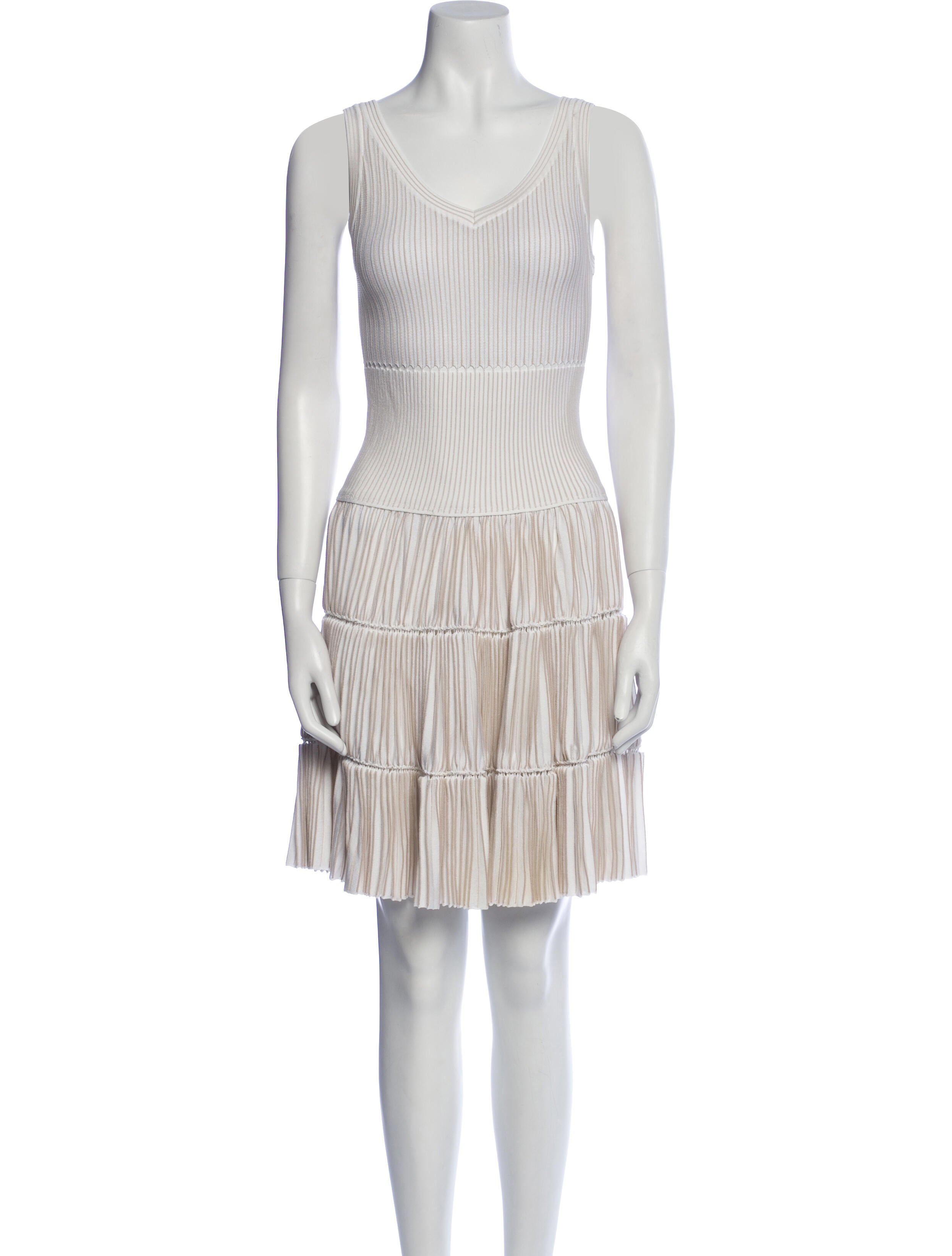 Alaïa Striped Mini Dress