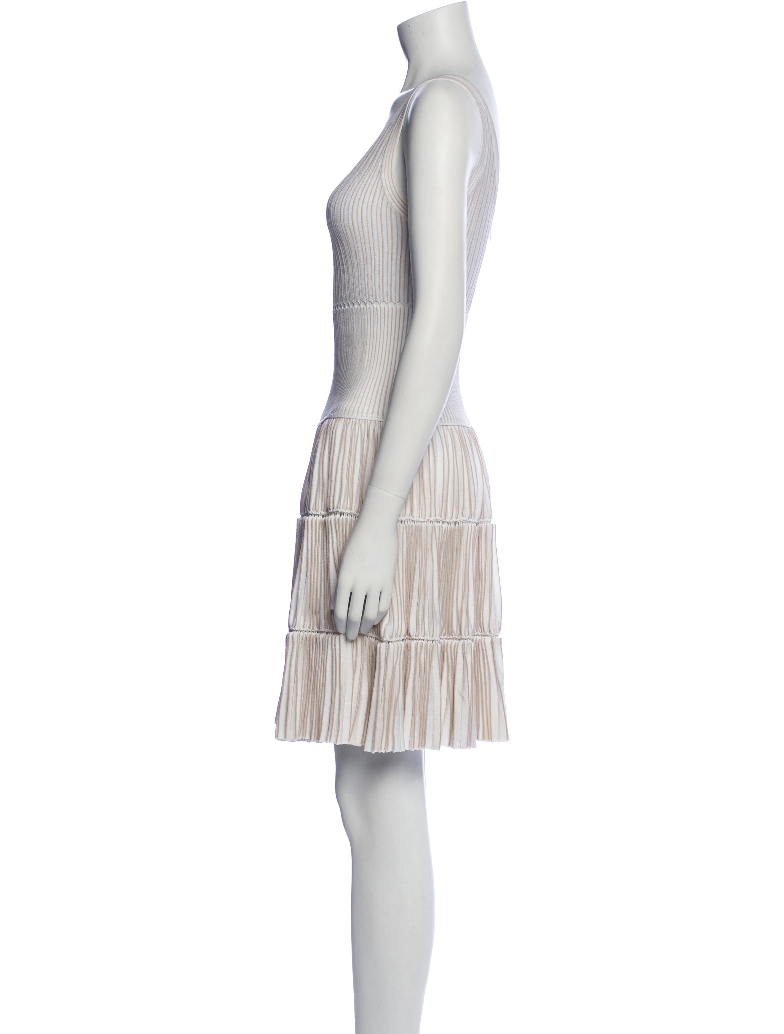 Alaïa Striped Mini Dress