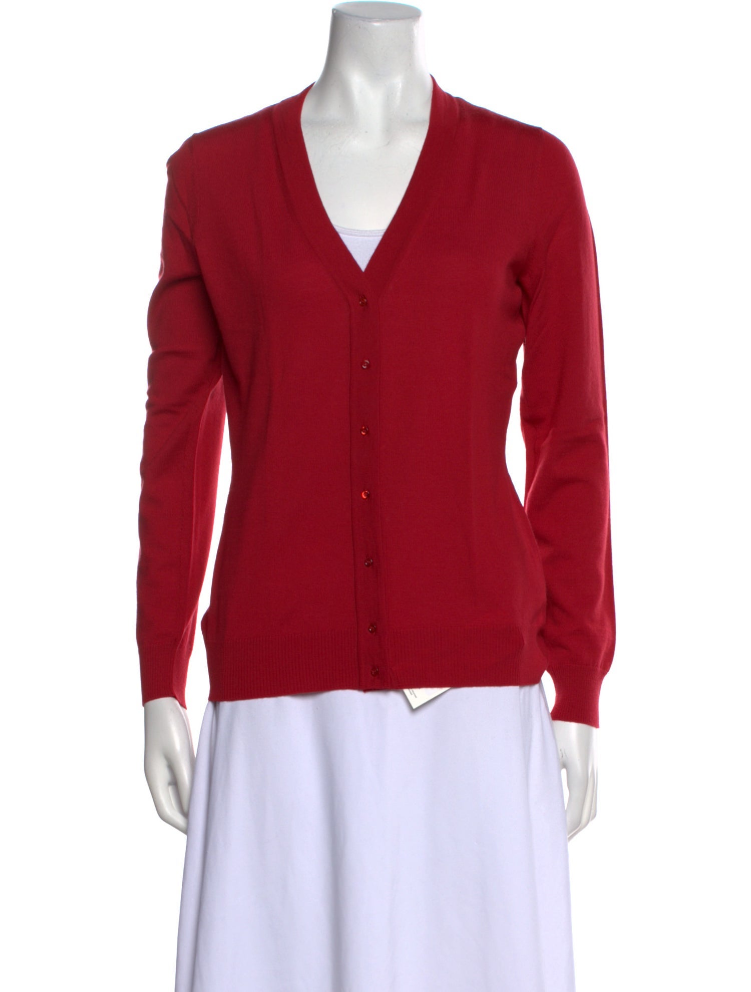 Alaïa Wool V-Neck Blouse