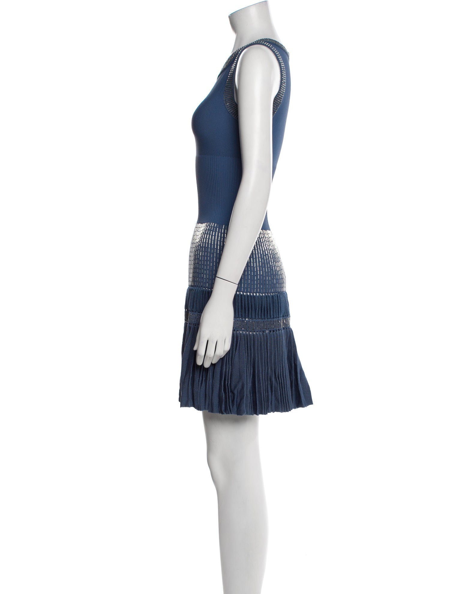 Alaïa Scoop Neck Mini Dress