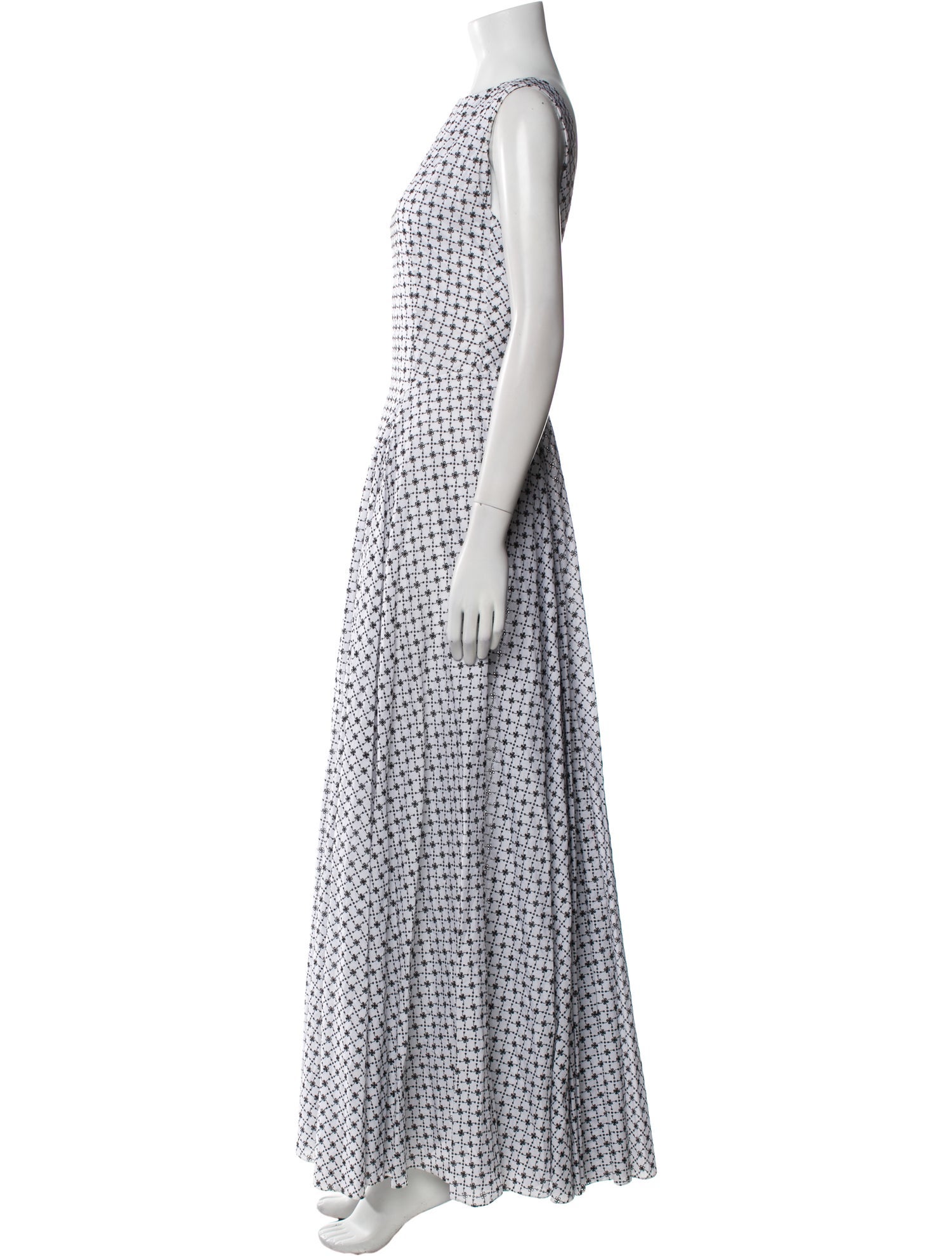 Alaïa Printed Long Dress