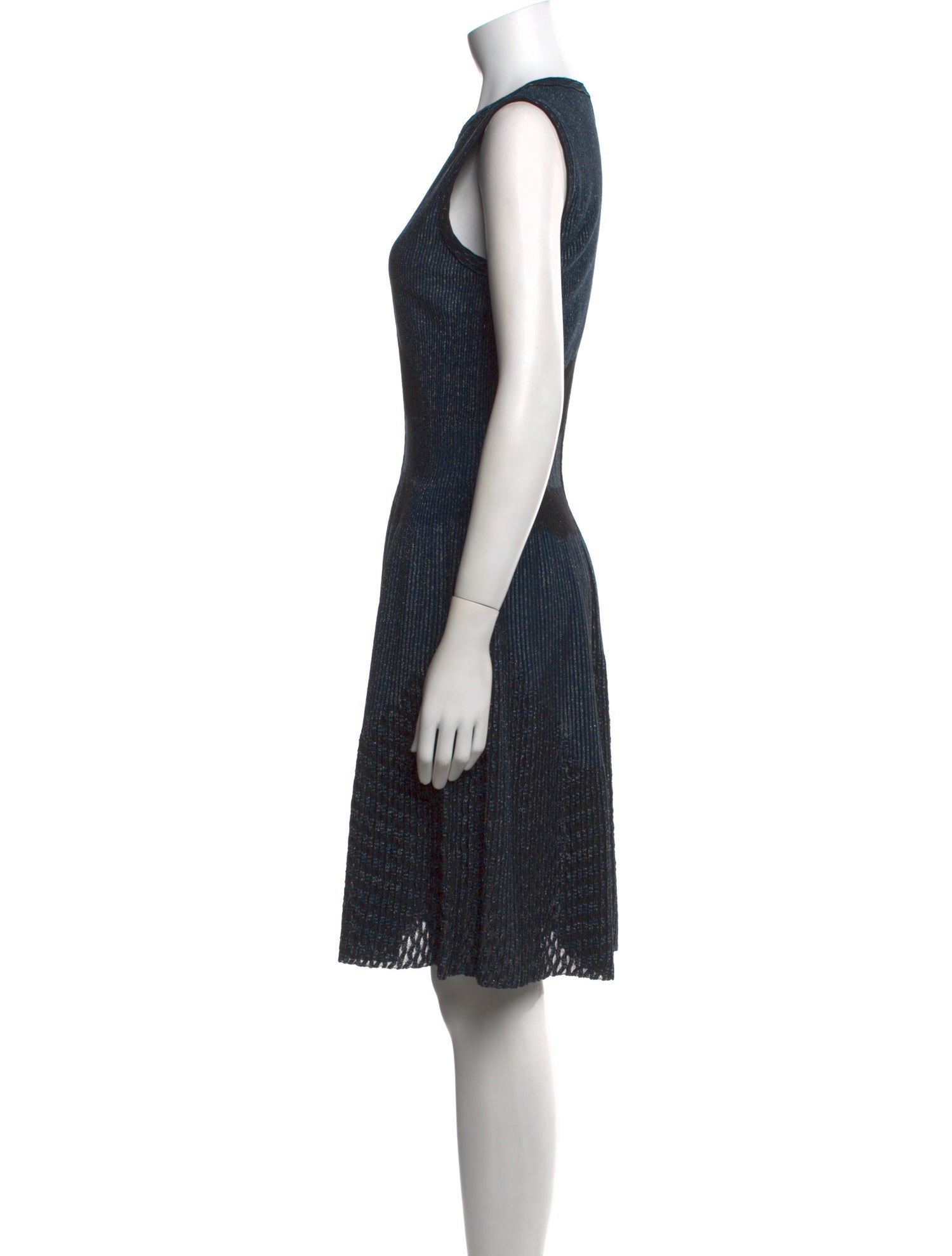 Alaïa Crew Neck Knee-Length Dress