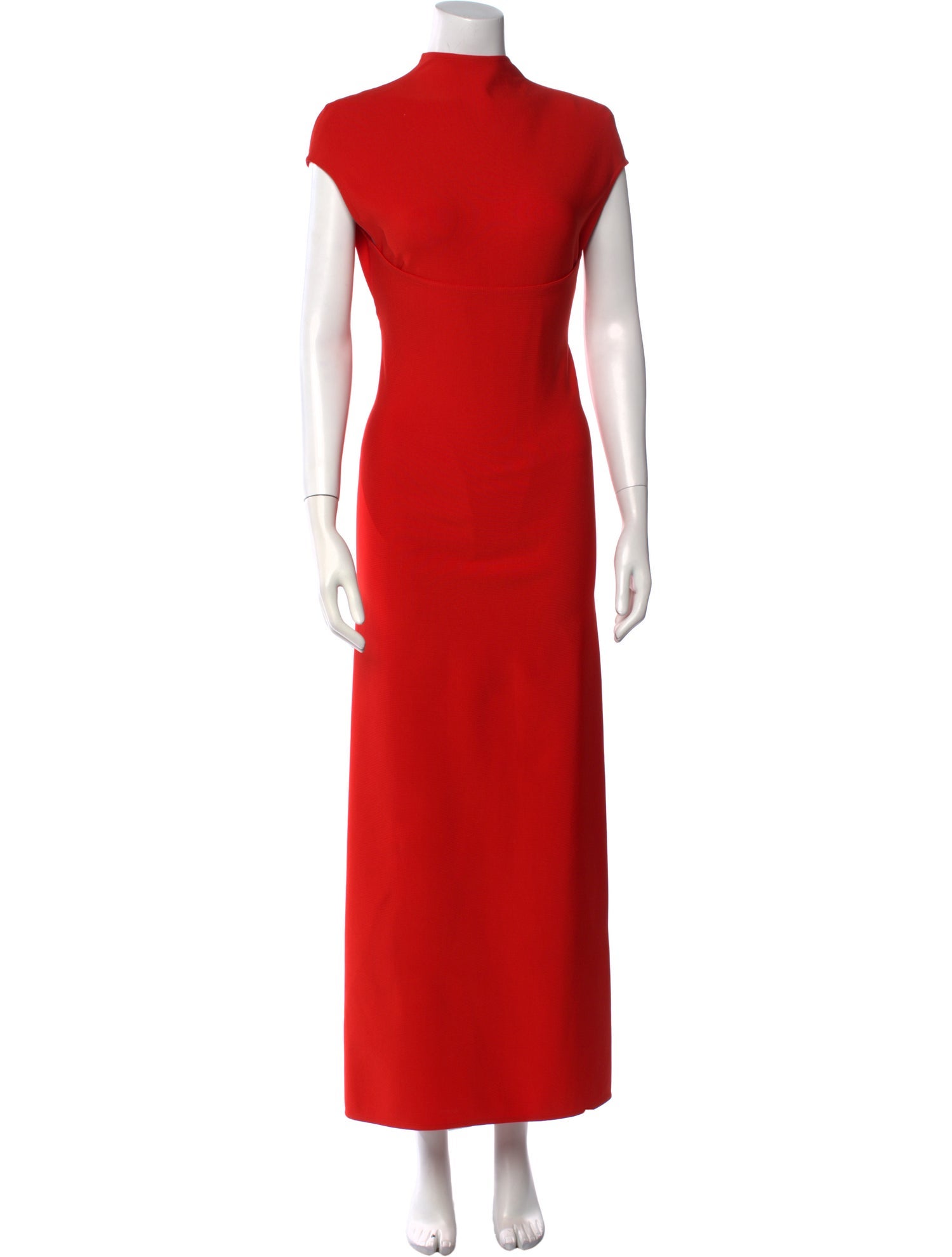 Alaïa Mock Neck Long Dress