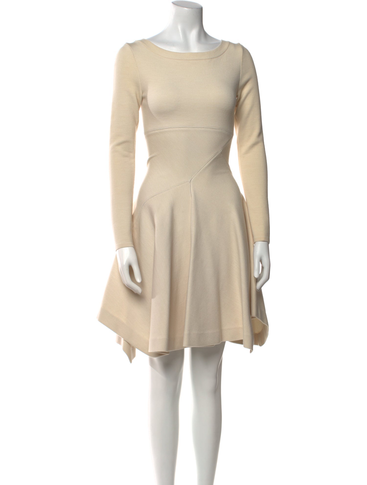 Alaïa Bateau Neckline Knee-Length Dress