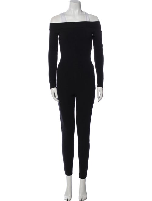 Alaïa Wool Off-The-Shoulder Jumpsuit