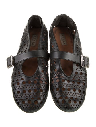 Alaïa Leather Lasercut Accents Flats