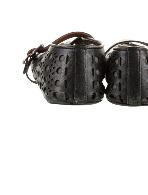 Alaïa Leather Lasercut Accents Flats