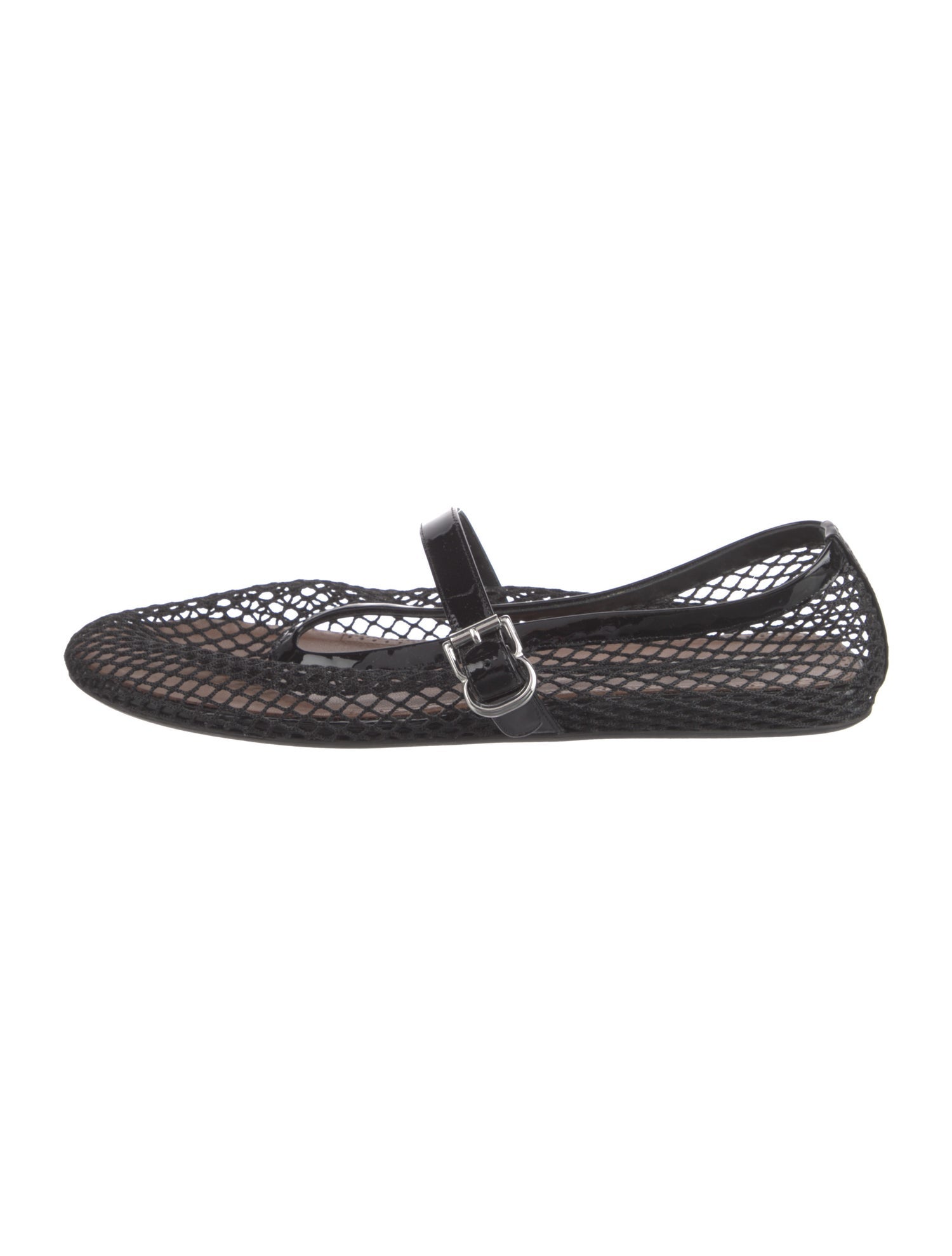 Alaïa Mesh Mesh Accents Mary Jane Flats