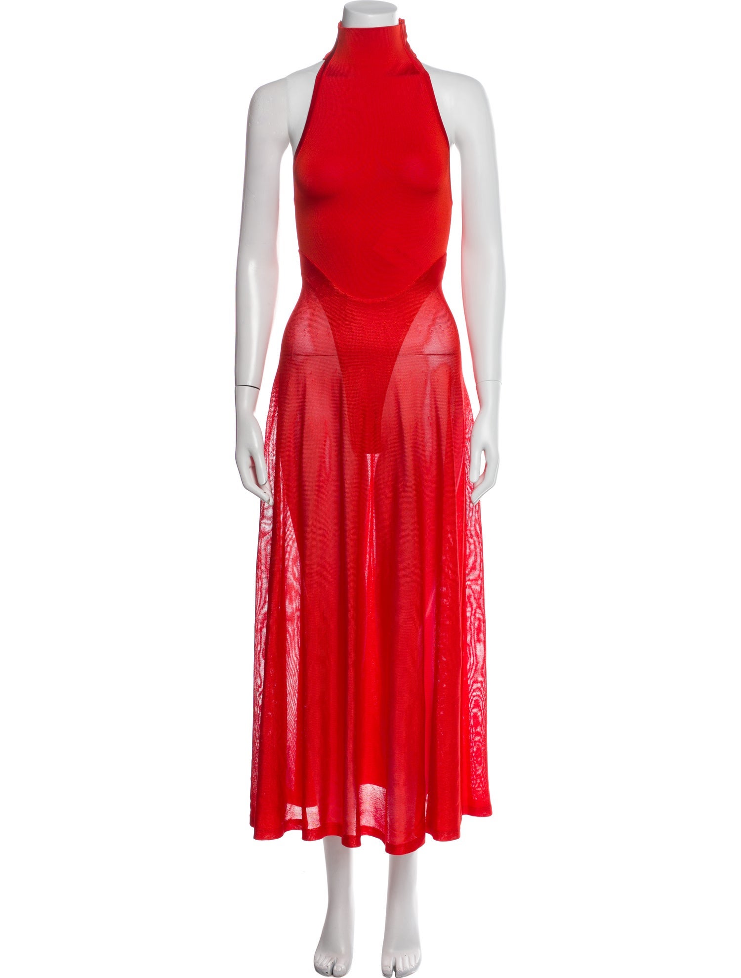 Alaïa Turtleneck Long Dress