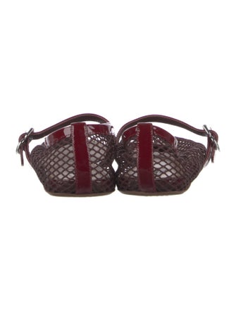 Alaïa Mesh Mesh Accents Mary Jane Flats