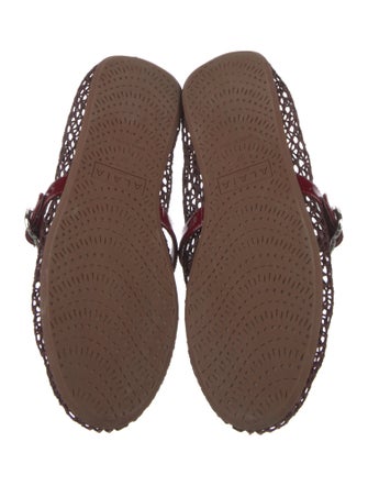 Alaïa Mesh Mesh Accents Mary Jane Flats