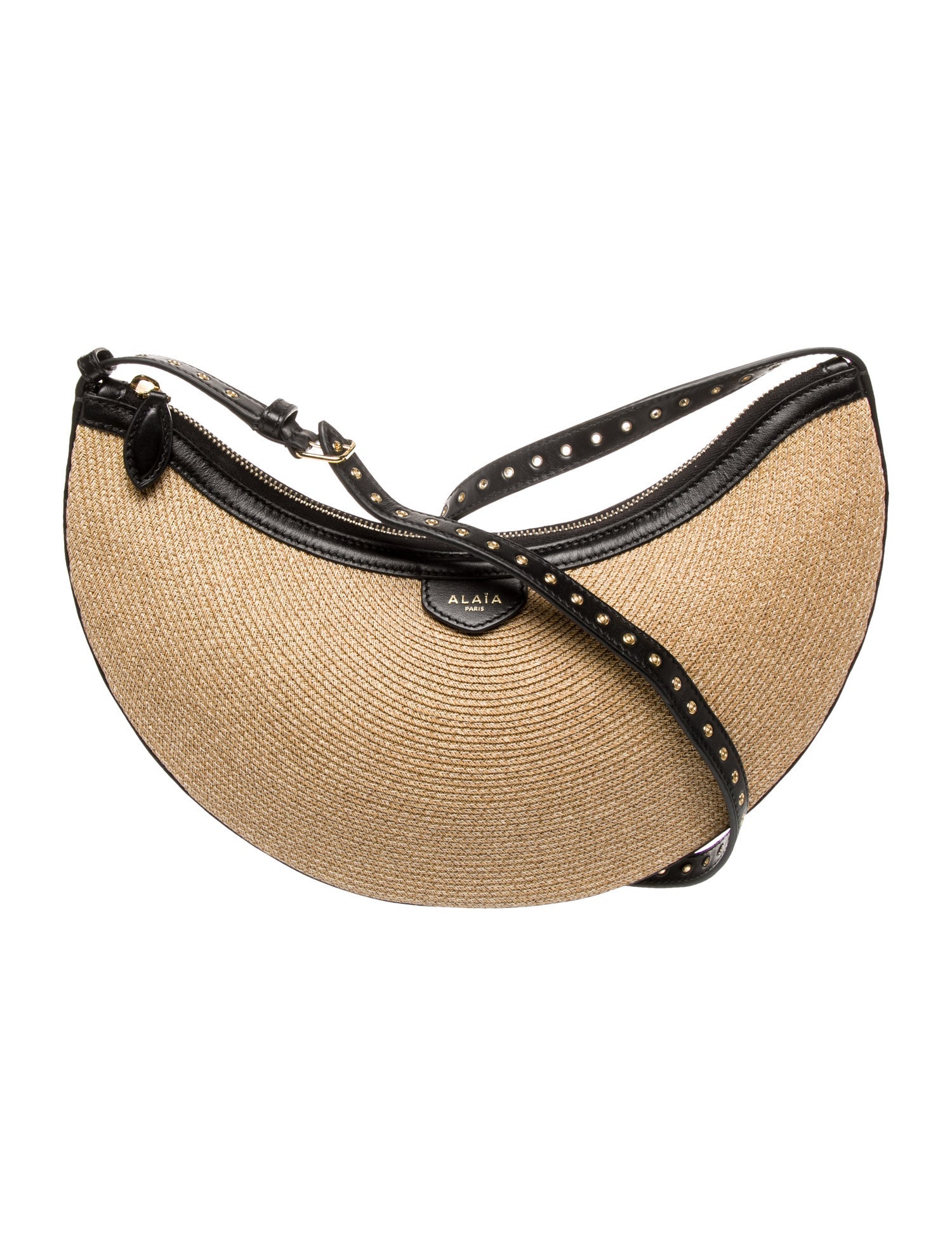 Alaïa Raffia Shoulder Bag