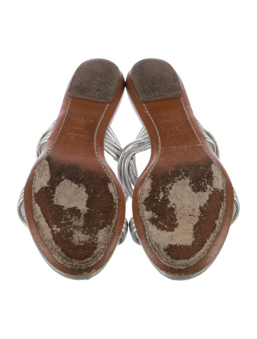 Alaïa Leather Slides