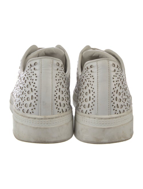 Alaïa Leather Lasercut Accents Sneakers