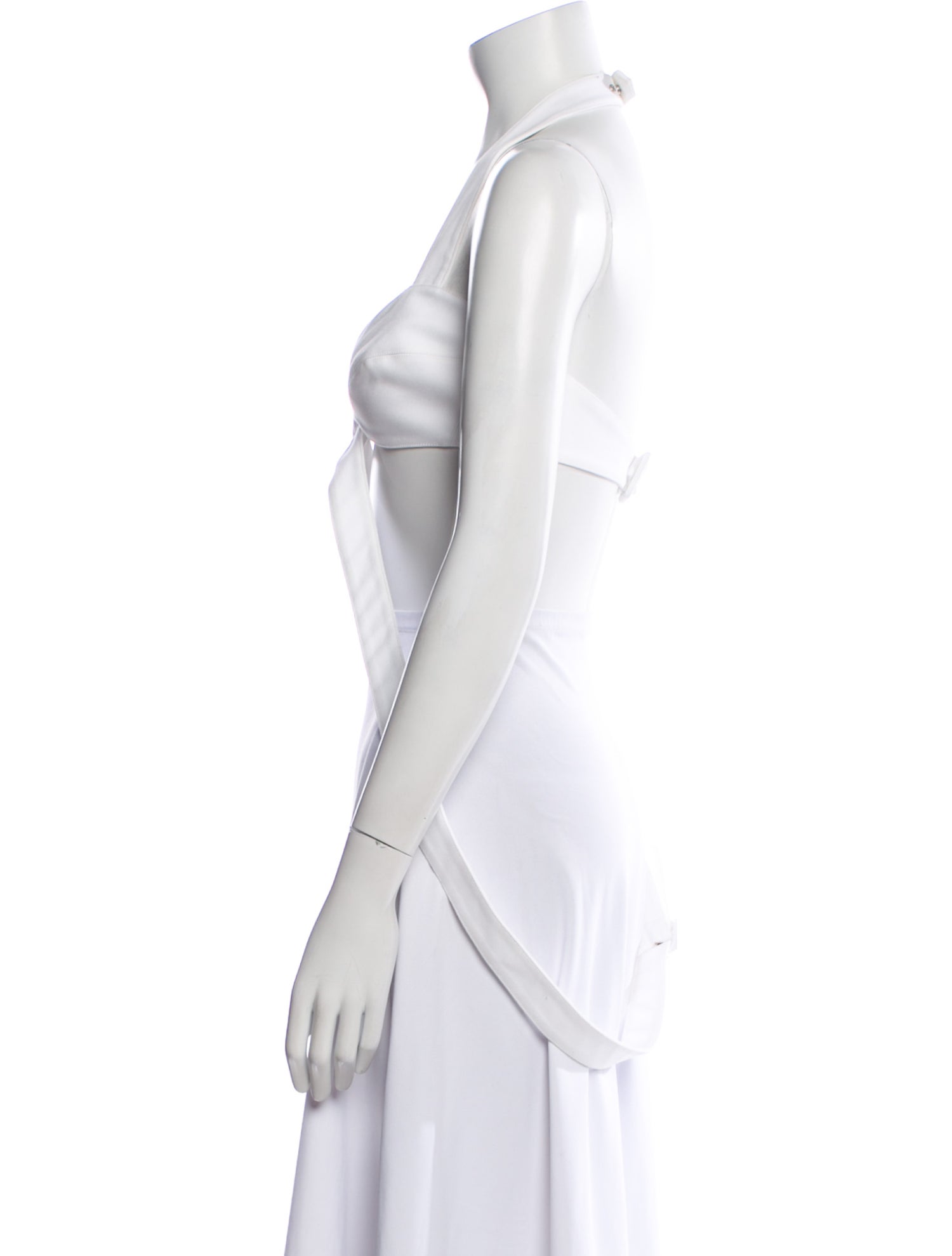 Alaïa Halterneck Sleeveless Crop Top