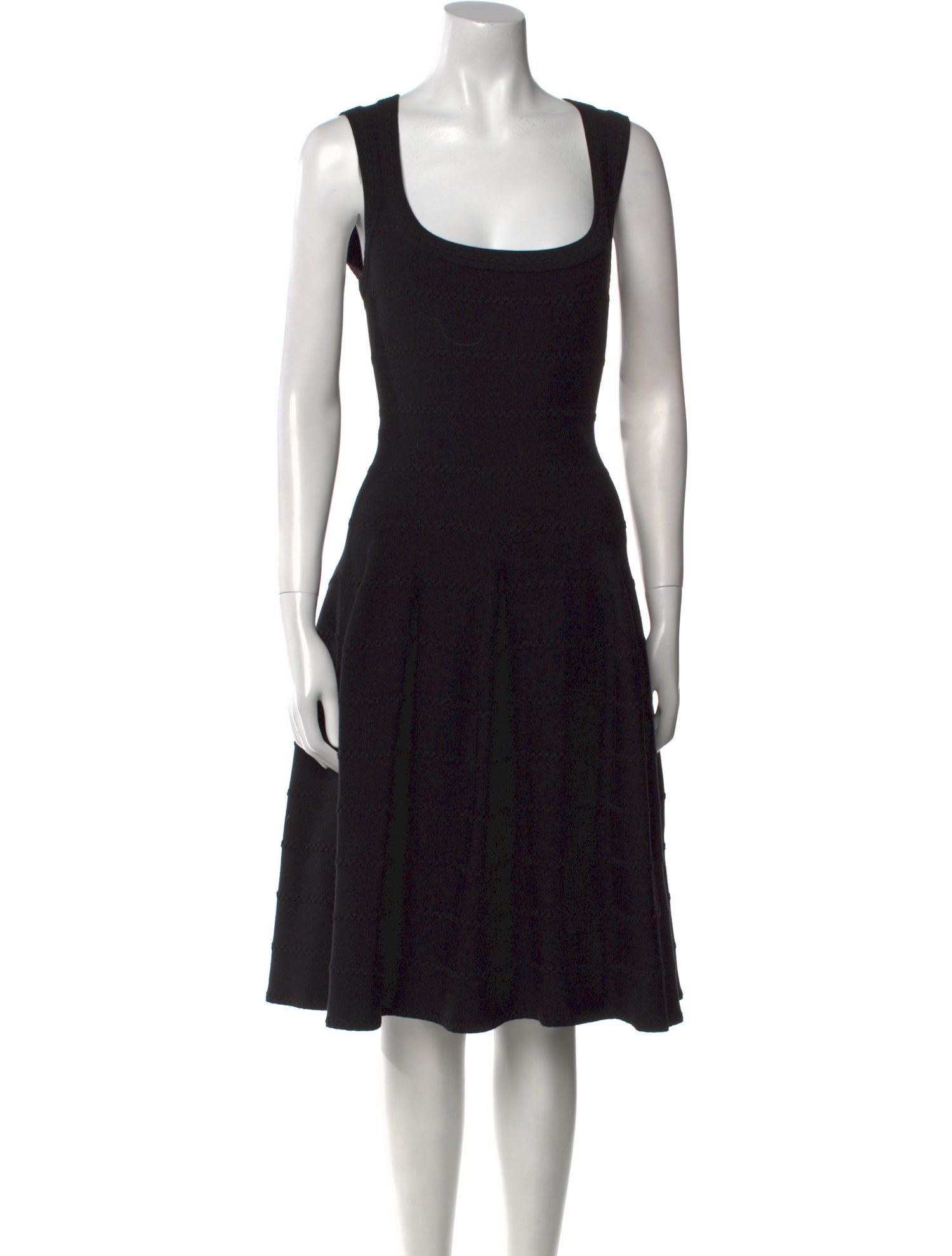 Alaïa Scoop Neck Midi Length Dress