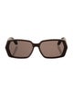 Alaïa Square Tinted Sunglasses