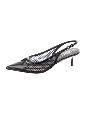 Alaïa Mesh Slingback Pumps