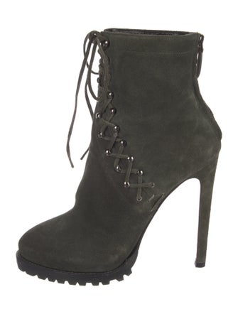 Alaïa Suede Lace-Up Boots