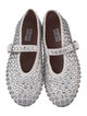 Alaïa Leather Patterned Mary Jane Flats