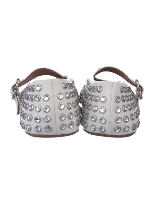 Alaïa Leather Patterned Mary Jane Flats