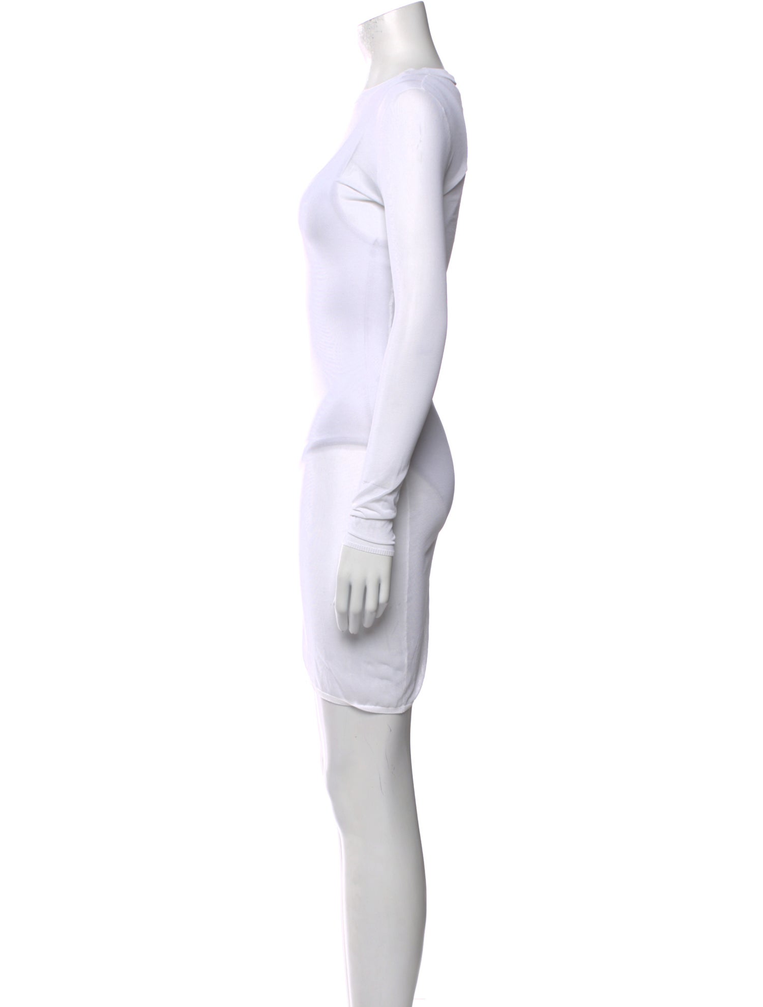 Alaïa Bateau Neckline Mini Dress