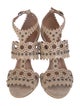 Alaïa Suede Polka Dot Print Gladiator Sandals