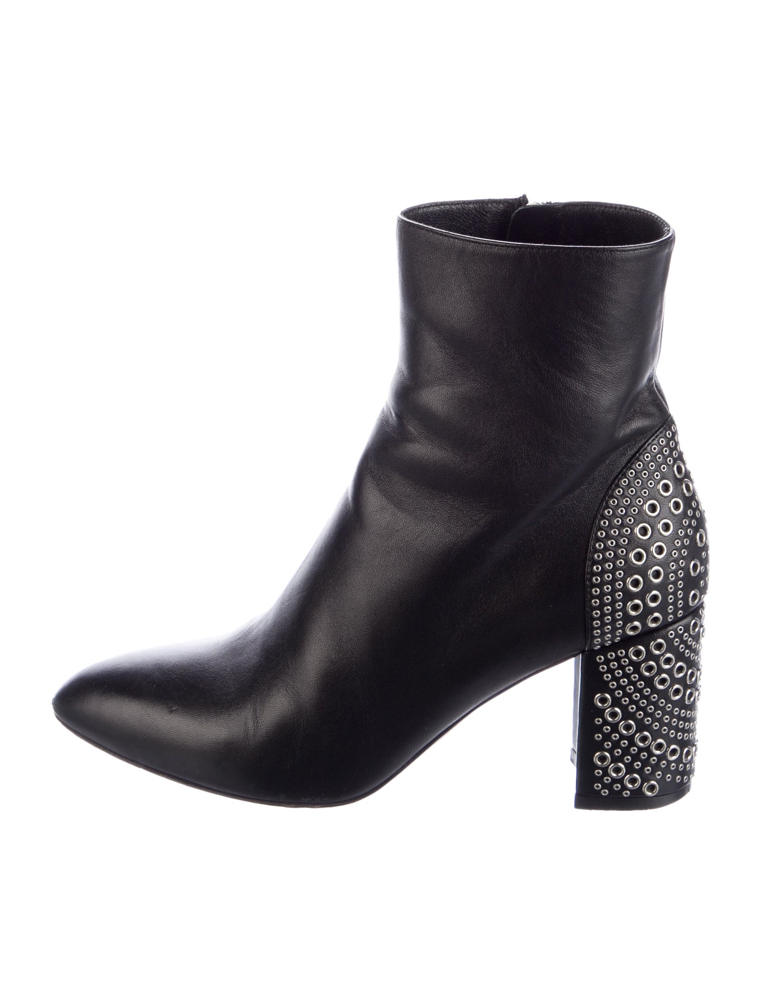 Alaïa Leather Studded Accents Boots