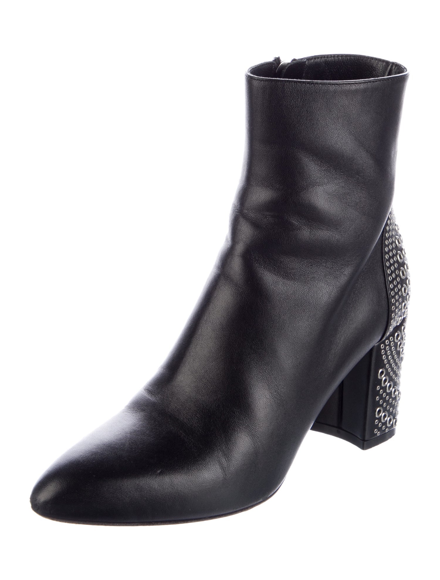 Alaïa Leather Studded Accents Boots
