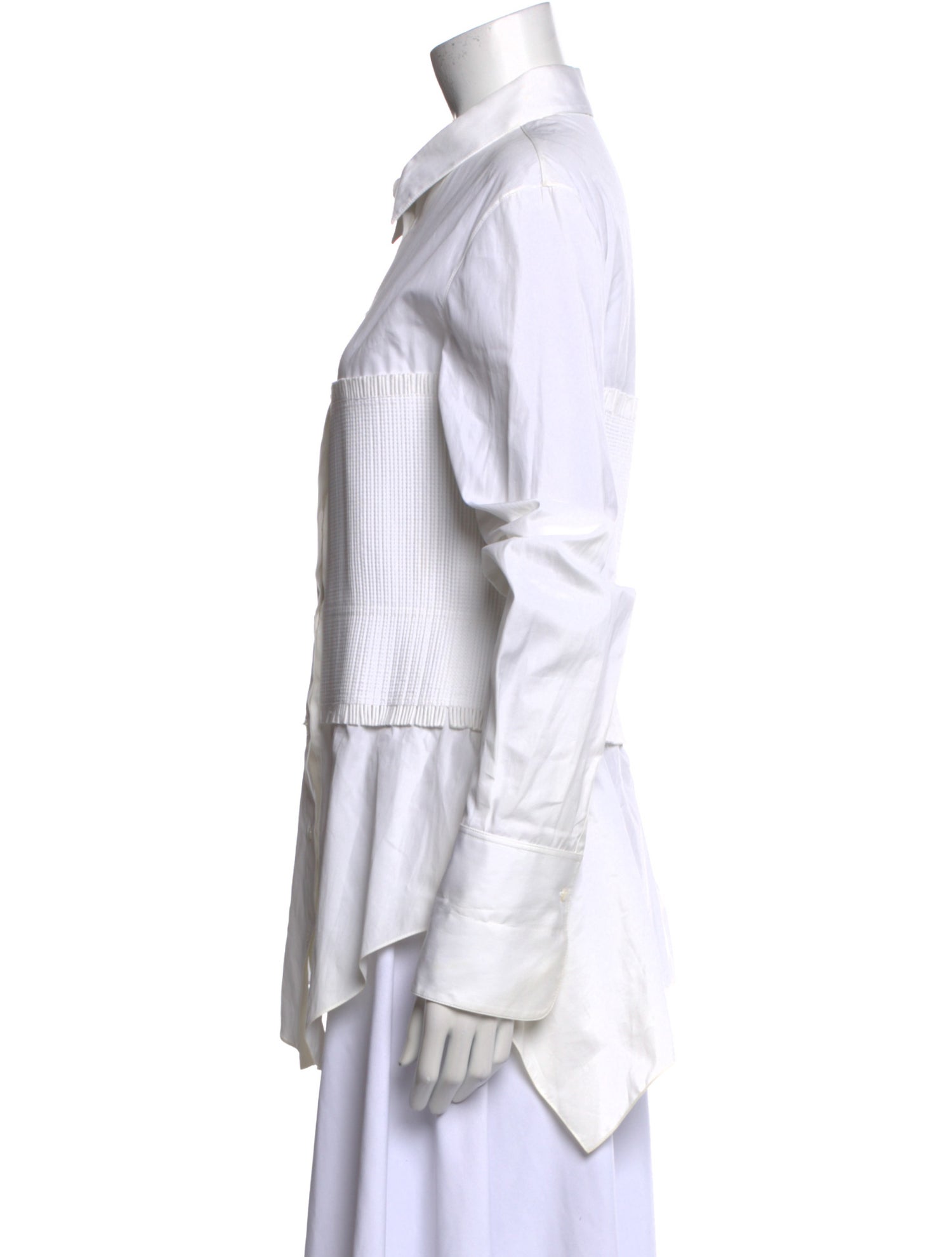 Alaïa Long Sleeve Button-Up Top