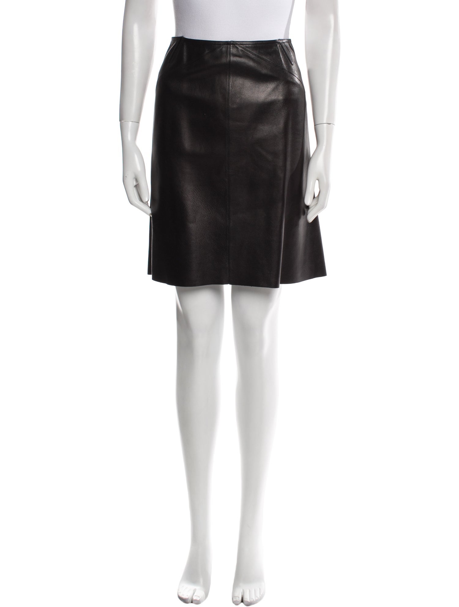 Alaïa Lambskin Knee-Length Skirt
