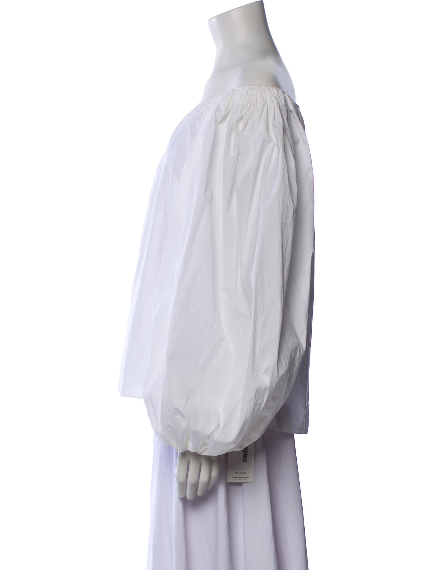 Alaïa Off-The-Shoulder Long Sleeve Blouse