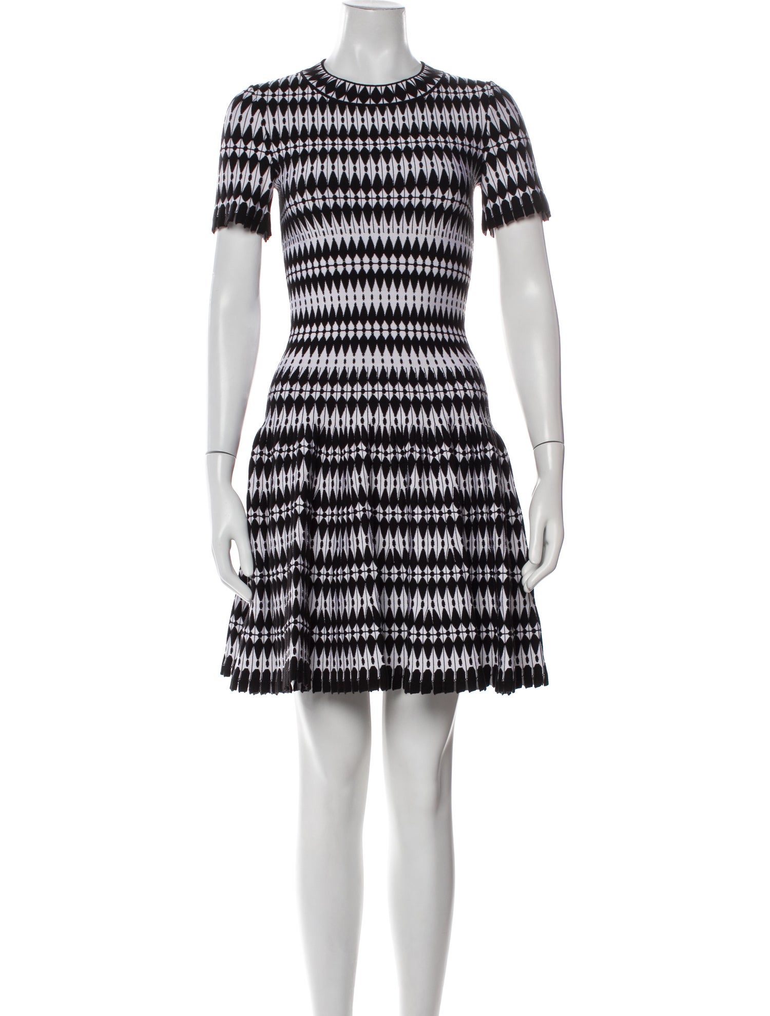 Alaïa Striped Mini Dress