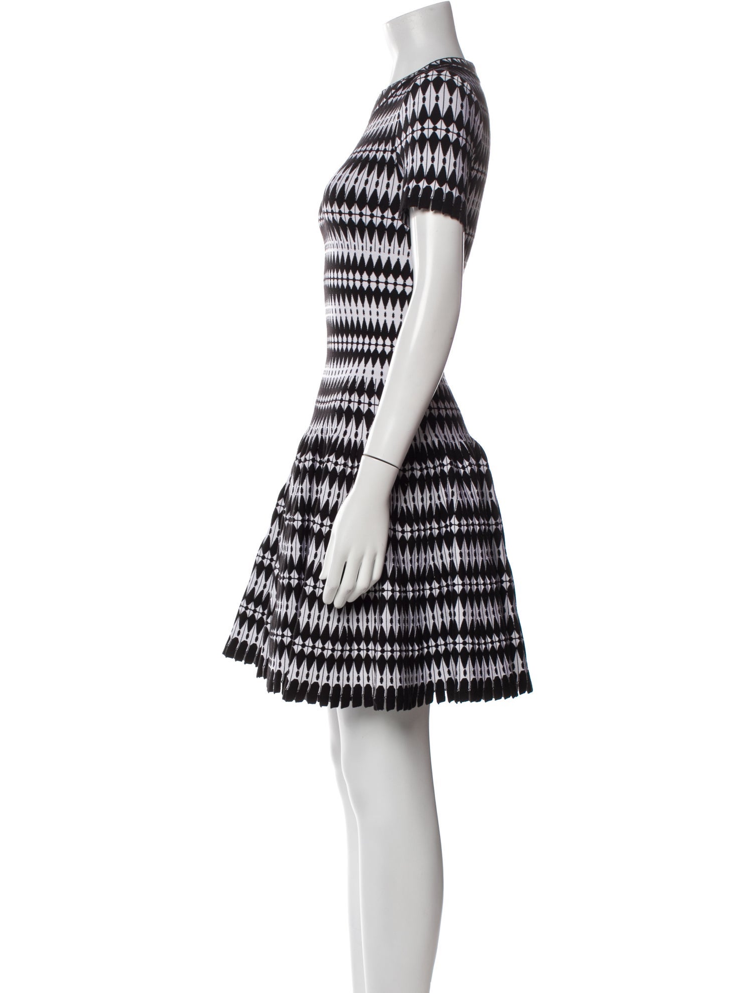 Alaïa Striped Mini Dress
