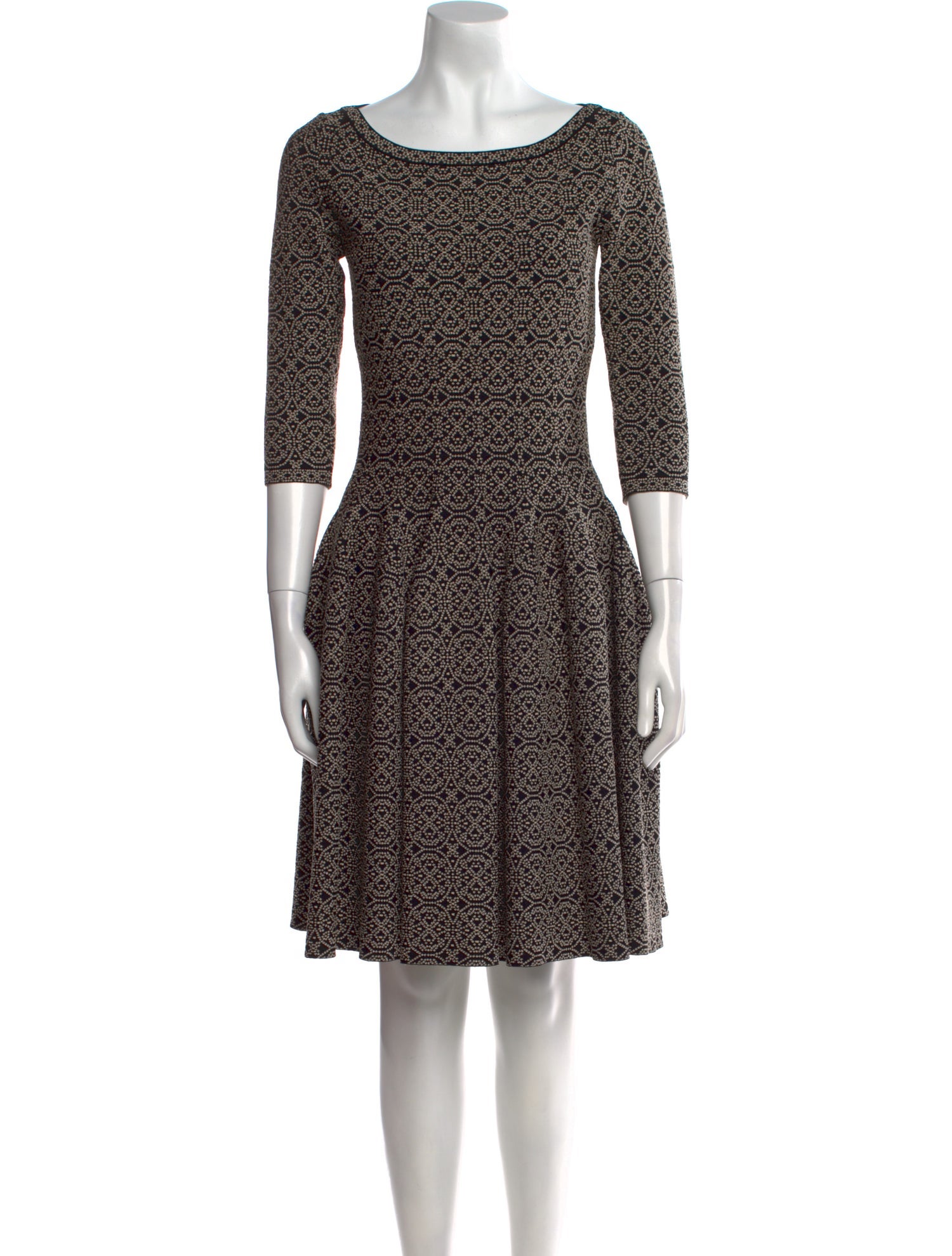 Alaïa Printed Knee-Length Dress
