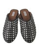 Alaïa Leather Crystal Embellishments Mules