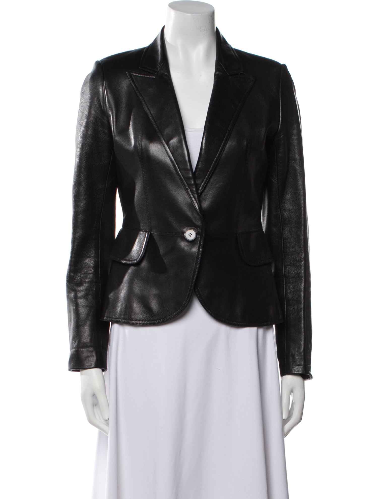 Alaïa Leather Blazer