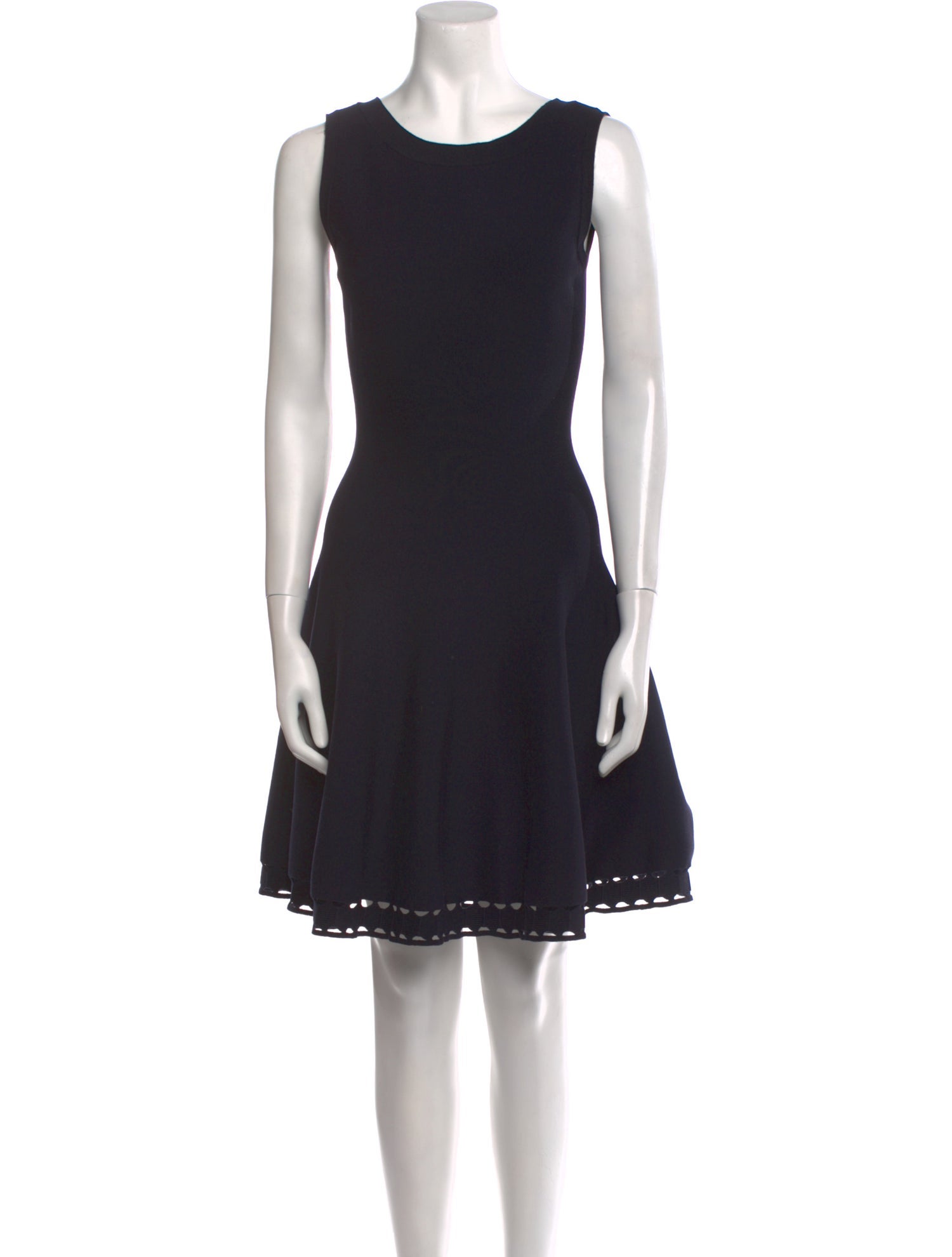 Alaïa Scoop Neck Mini Dress