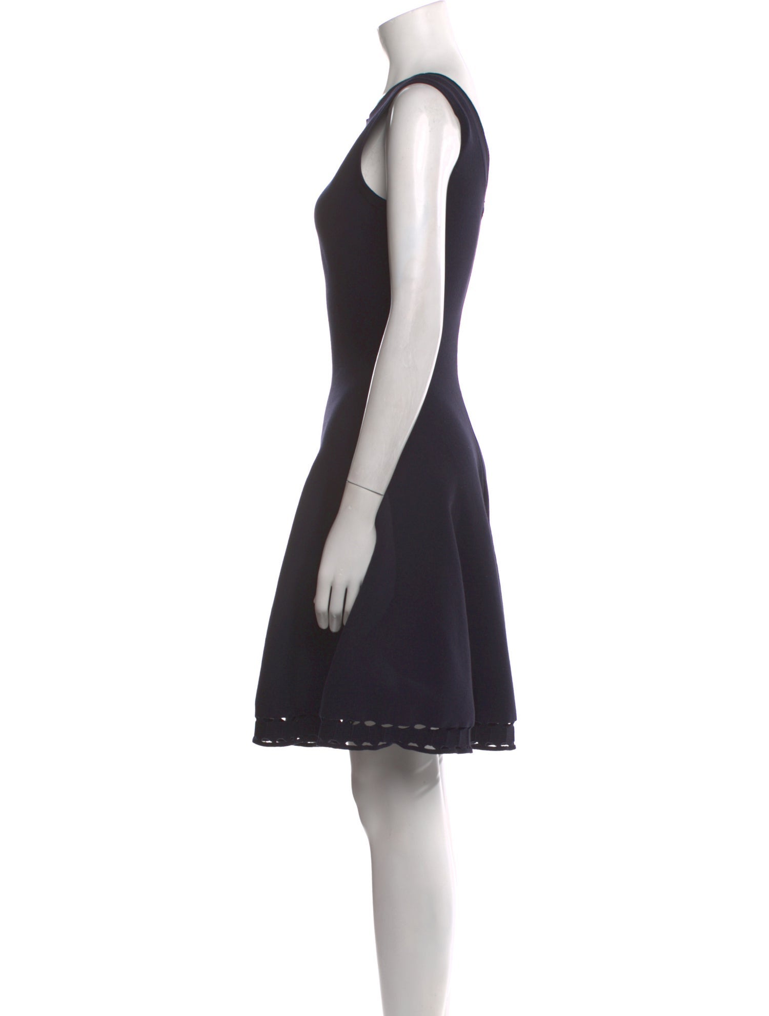 Alaïa Scoop Neck Mini Dress