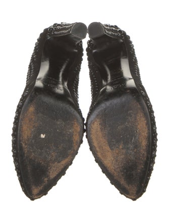 Alaïa Suede Crystal Embellishments Pumps