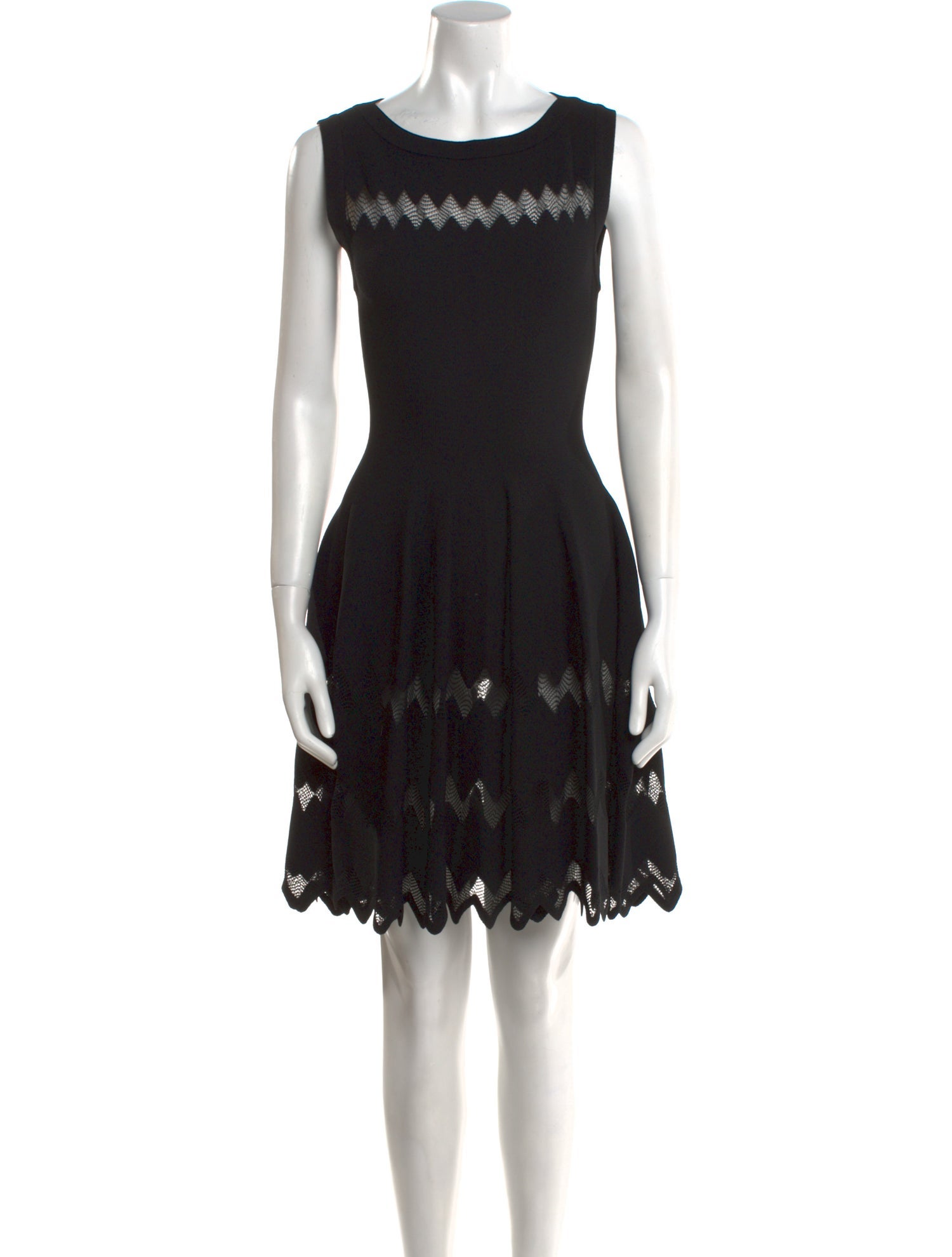Alaïa Scoop Neck Mini Dress