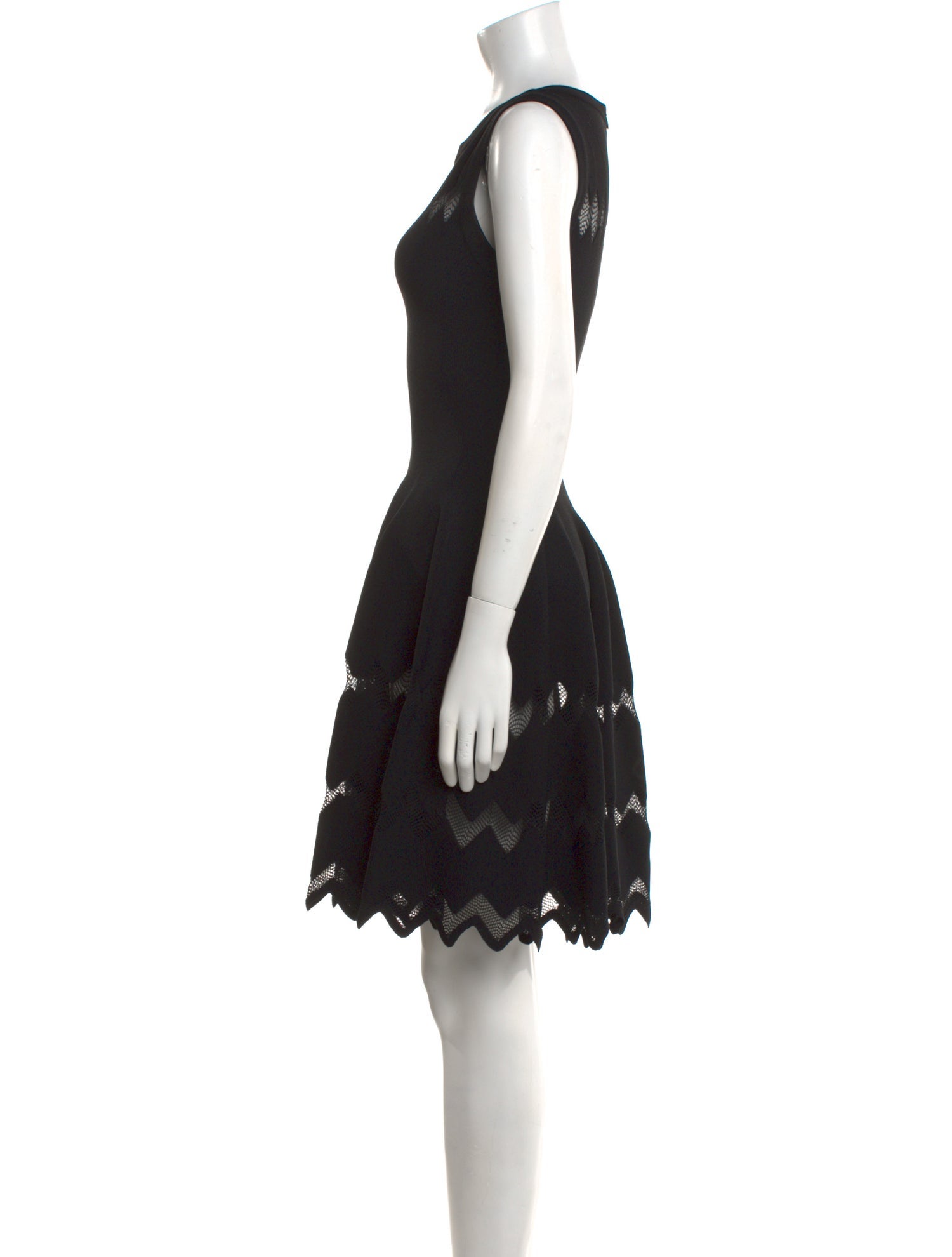 Alaïa Scoop Neck Mini Dress