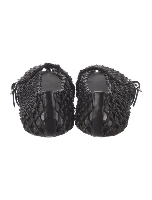 Alaïa Lambskin Braided Accents Mary Jane Flats