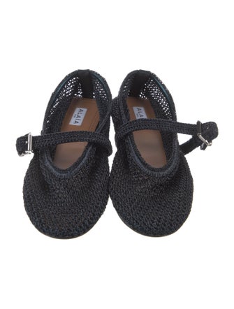 Alaïa Leather Trim Embellishment Mary Jane Flats