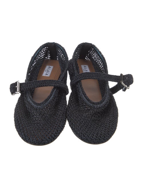 Alaïa Leather Trim Embellishment Mary Jane Flats