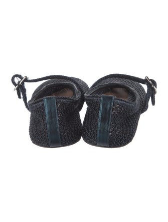 Alaïa Leather Trim Embellishment Mary Jane Flats