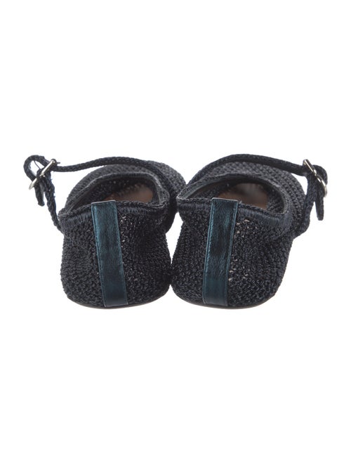 Alaïa Leather Trim Embellishment Mary Jane Flats