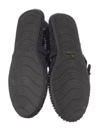 Alaïa Leather Trim Embellishment Mary Jane Flats