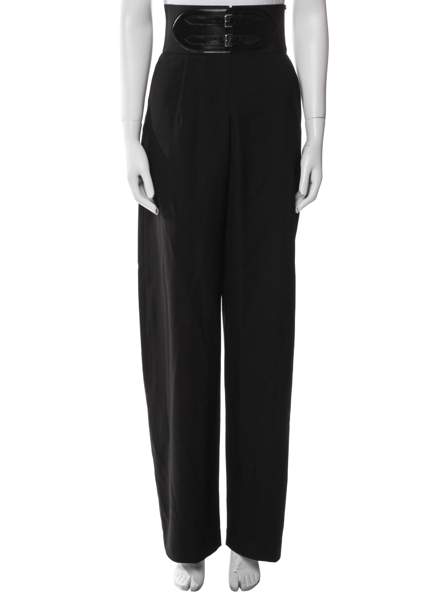Alaïa Virgin Wool Wide Leg Pants