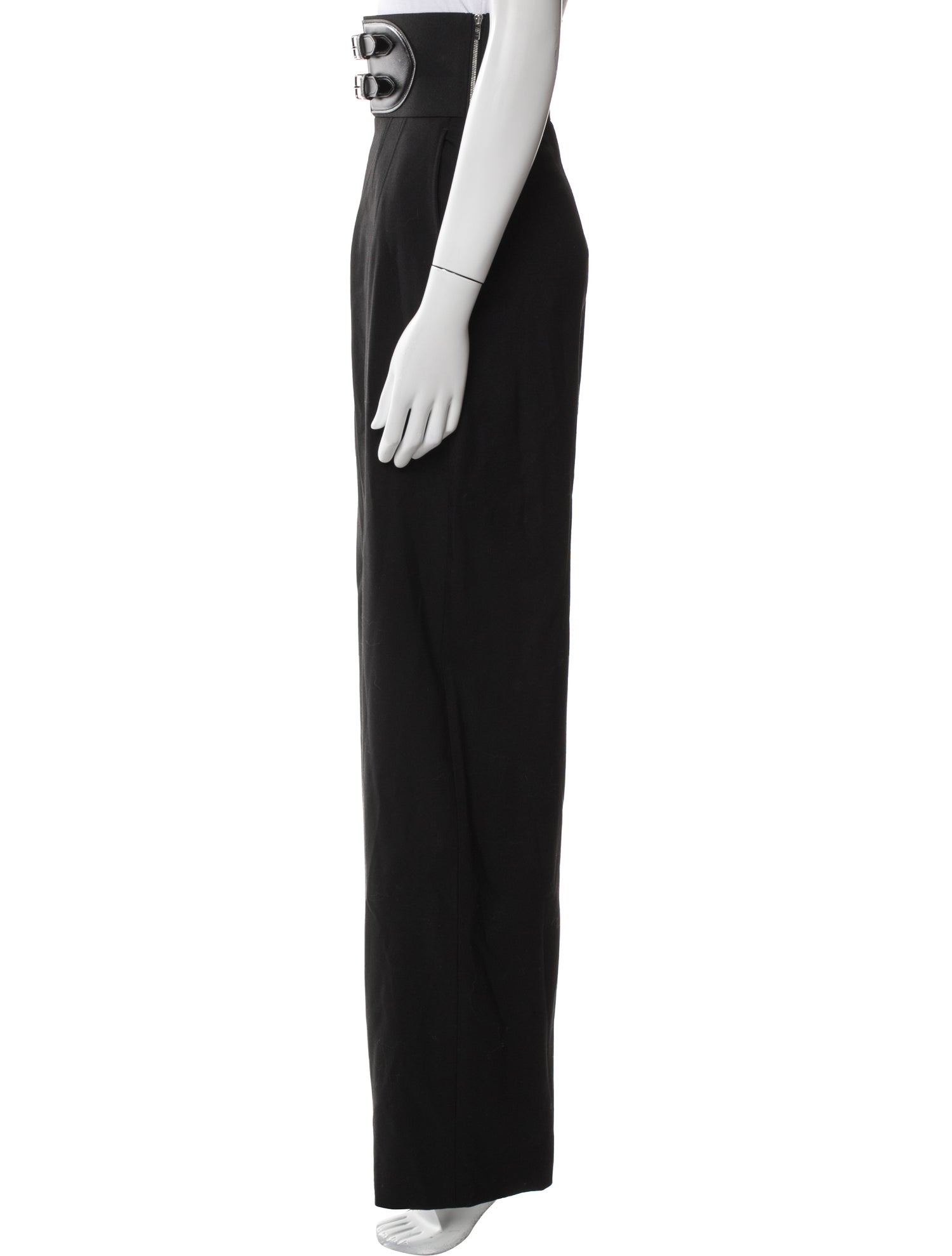 Alaïa Virgin Wool Wide Leg Pants